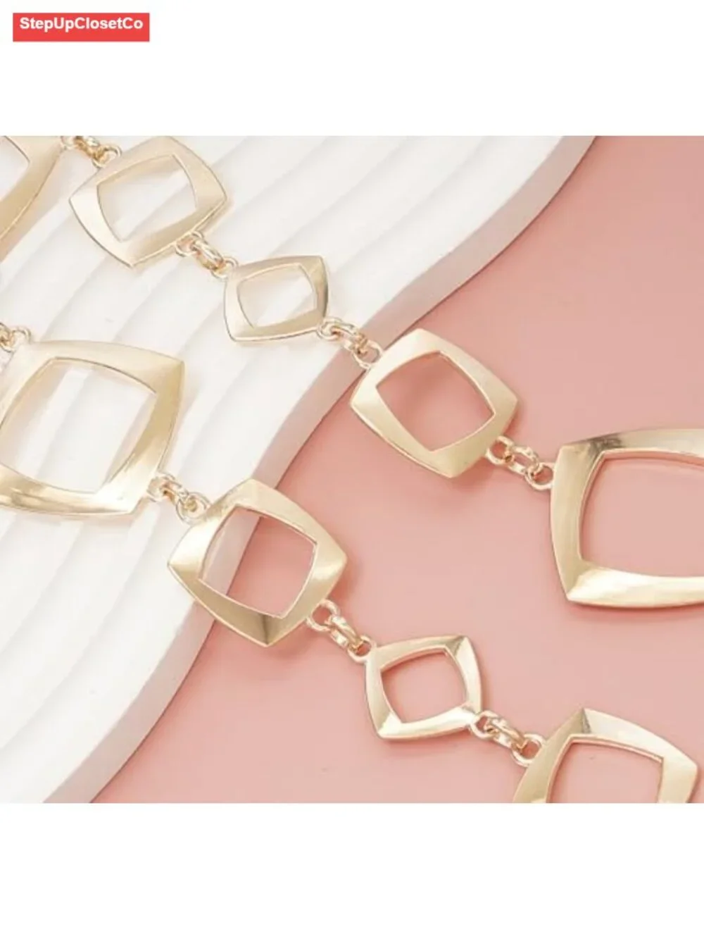Women's Metal Waist Chain Belt Adjustable Belly Chain Retro Lobster Clasp
